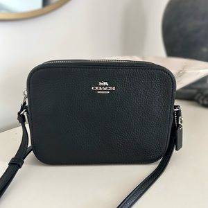 NWT Rare Coach Mini Camera Crossbody bag Black/Silver